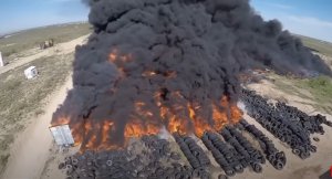 42000000 старых покрышек в Аравийской пустыни ждут своей переработки/Как это делается