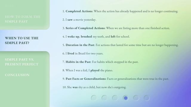 Dive into the Simple Past! смотреть онлайн