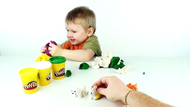 Сюрпризы в яйцах Плей До игрушки Лего Play Doh surprise eggs Lego Duplo toys смотреть онлайн