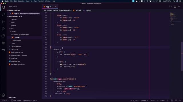 Kotlin With Ktor 04 - Implementing Exposed For Database Connections