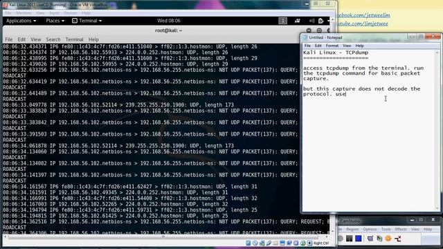 Kali Linux - TCPdump Sniffer смотреть онлайн