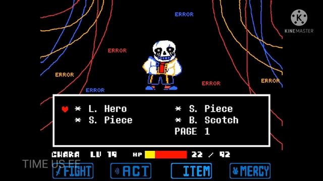 FIGHT FATAL!ERROR404 SANS //UNDERTALE FANGAME смотреть онлайн