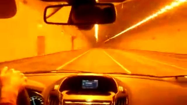 В Кронштадт. Дамба. Тоннель под водой.