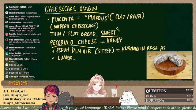【ALSTROEPEDIA #8】Let's Talk About "History of Cheesecake" Yum yum~【NIJISANJI ID】 смотреть онлайн