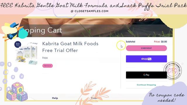 FREE Kabrita Gentle Goat Milk Formula and Snack Puffs Trial Pack Just Pay Shipping! смотреть онлайн