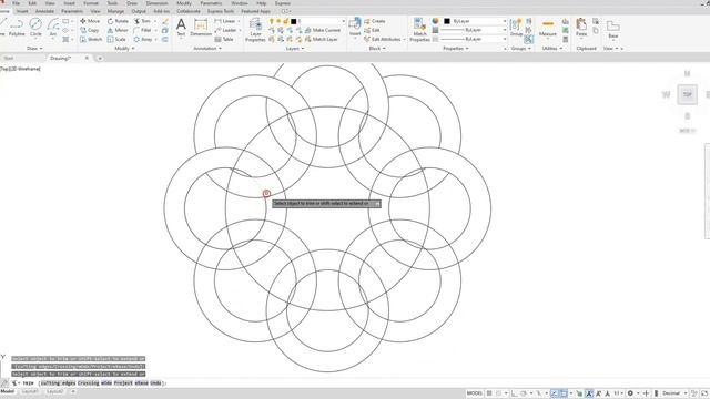 Introduction to AutoCAD - Polar Array and Trimming смотреть онлайн
