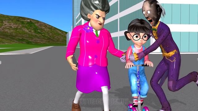 Scary Teacher 3D vs Squid Game Trying Glass Bridge Challenge Nick and Tani vs Miss T vs 5 Neighbor смотреть онлайн