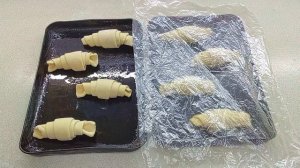 Круассаны с варёной сгущенкой из слоеного дрожжевого теста???