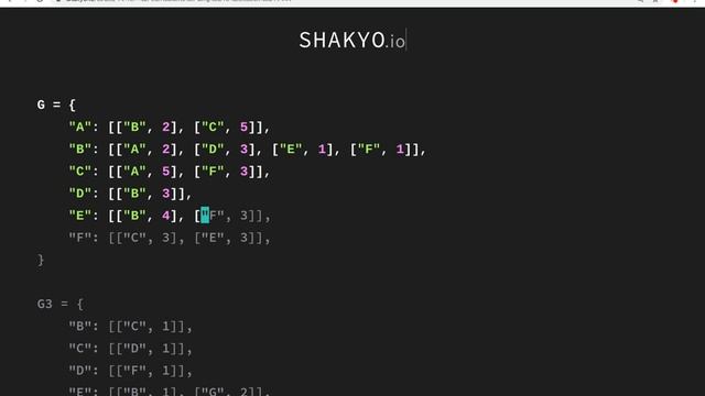 【SHAKYO.io】Python - graphs - Djikstra смотреть онлайн