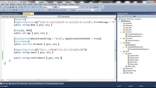 Part 84 Compare attribute in asp net mvc смотреть онлайн