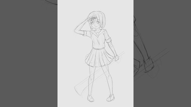 "Rena is looking for something..." (Krita sketch speedpaint/timelapse) смотреть онлайн