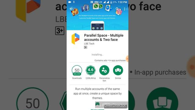 Parallel space -multiple accounts gor Aandroid's смотреть онлайн