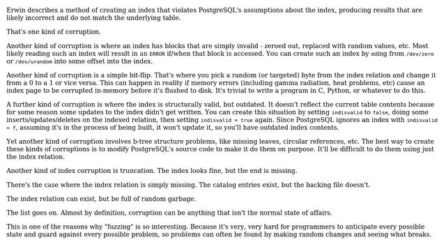 Databases: Intentionally corrupting an index in PostgreSQL (3 Solutions!!) смотреть онлайн