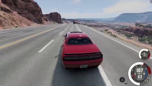 BeamNG.Drive - Dodge Challenger Mod Showcase смотреть онлайн