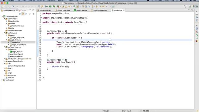 How to take screenshot on test case failure in Cucumber and attach to Extent report смотреть онлайн