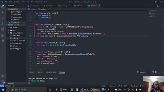 TypeScript: Tic-Tac-Toe смотреть онлайн