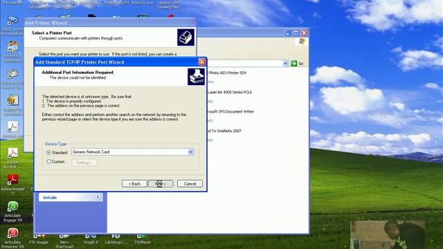 installing Network Printer using Windows XP смотреть онлайн
