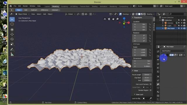 Аддон Node Wrangler Создание рельефа мостовой смотреть онлайн