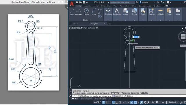 Practica N° 17 | Diseño Intermedio 2D | AutoCAD смотреть онлайн