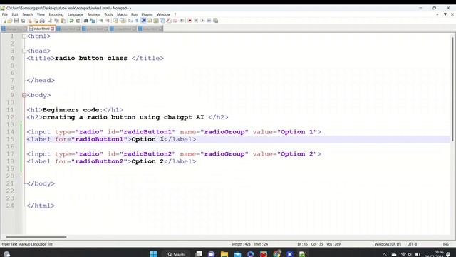 how chatgpt works? chatgpt AI for coding/create radio button in html смотреть онлайн