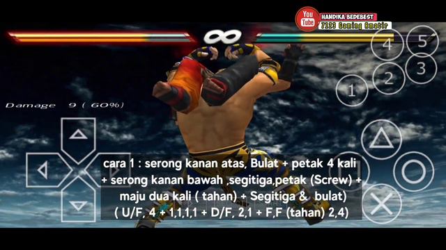 TUTORIAL COMBO KING SHINING WIZARD PALING MUDAH UNTUK PEMULA...TEKKEN GLOBAL MOD SEASON 3 PPSSPP смотреть онлайн
