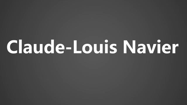 How To Pronounce Claude Louis Navier смотреть онлайн