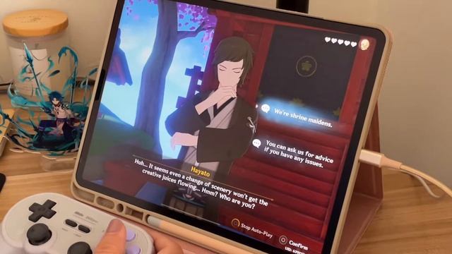 playing genshin on a cozy iPad pro setup | controller ASMR | chinese dub | kuki shinobu story quest смотреть онлайн