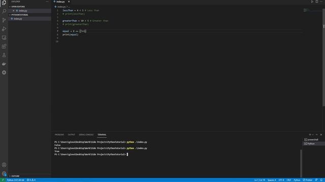 Python Beginner Tutorial 2021 | Comparison Operators смотреть онлайн