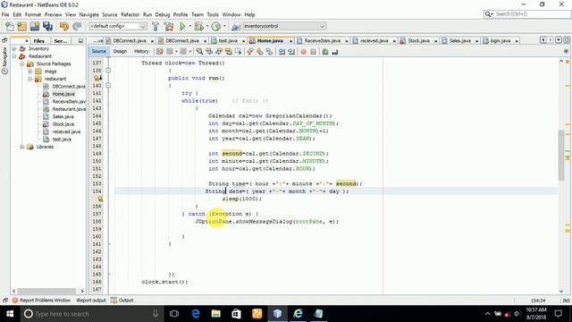 How to show Date and Time java Using netbeans, in jframe смотреть онлайн