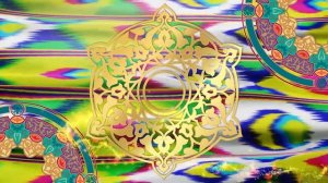 Футаж Национальная заставка Хан-Атлас с золотым орнаментом