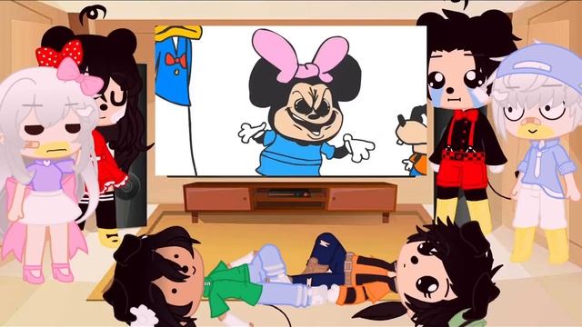 Mickey and his friends react to ‘Mokeys Show’ || Gacha Club Reaction Video (PART 1.5) смотреть онлайн