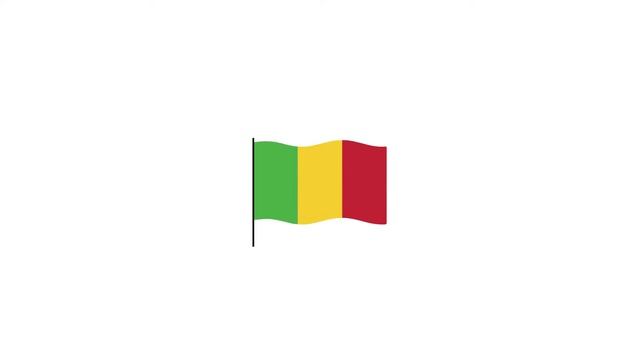 Mali flag Lottie JSON animation смотреть онлайн