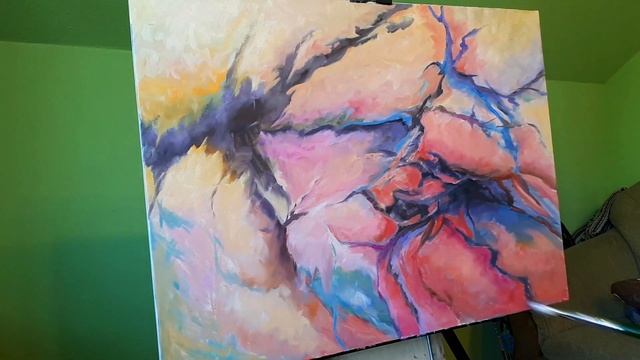 АБСТРАКЦИЯ МАСЛОМ. Так ли легко ее написать, как кажется на первый взгляд? Попробуем! смотреть онлайн