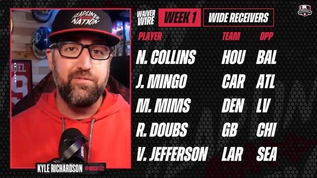 Week 1 Must Add Waiver Wire Players To Target - 2023 Fantasy Football Advice смотреть онлайн