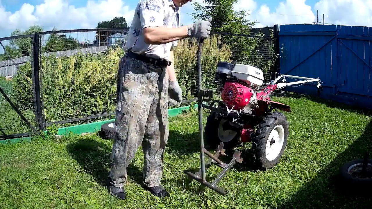 Мой домкрат для мотоблока. смотреть онлайн