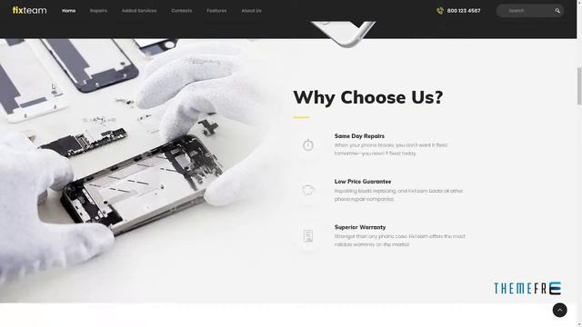 FixTeam Electronics Repair WordPress Theme Humbert Vedastus смотреть онлайн