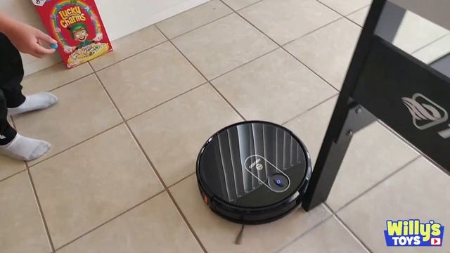 Robot Vacuum Cleaner with WIFI Review - MOOSOO MT-270 - CEREAL KILLER EDITION - Willy's Toys смотреть онлайн