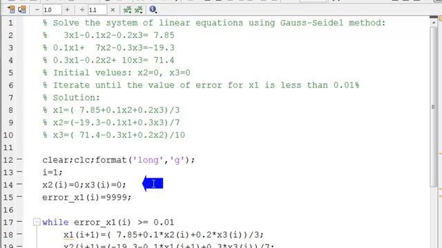 Gauss-Seidel Method Using MATLAB смотреть онлайн
