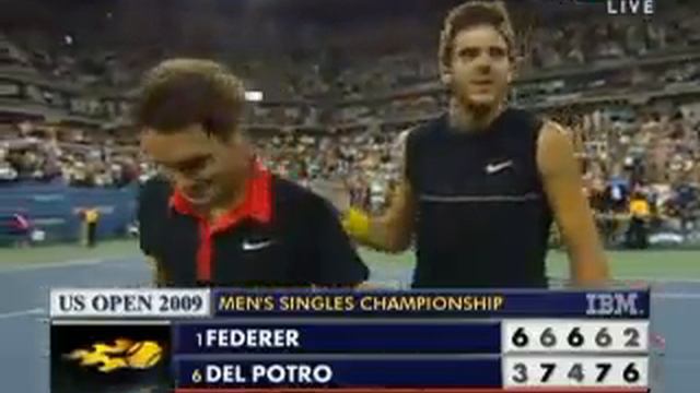 Argentina Won US Open 2009 , Juan Martin Del Potro смотреть онлайн