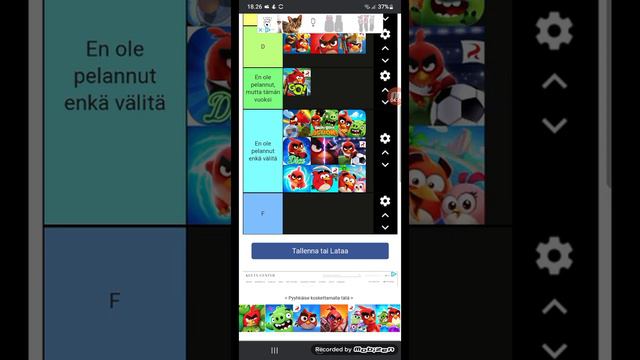 Listataan kaikki Angry Birds pelit! | Tier list смотреть онлайн