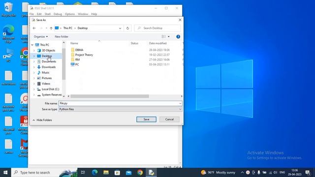 how to save file in python idle смотреть онлайн