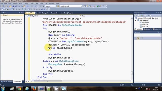 MySQL VB.NET Tutorial 16 : How to Link Chart /Graph with Database смотреть онлайн