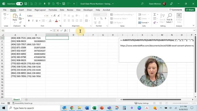 Microsoft Excel | Clean Phone Numbers | Clean SSNs | Remove Dashes | Convert to Digits смотреть онлайн