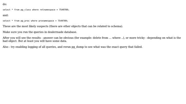 Databases: Why is pg_dumpall throwing an "OID does not exist'' error? (3 Solutions!!) смотреть онлайн