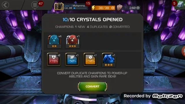 Opeaning 10× crystals in marvel conquest of champion by M.B.S смотреть онлайн