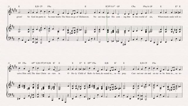 Cornet - O Little Town of Bethlehem - Christmas Carol - Sheet Music, Chords, & Vocals смотреть онлайн