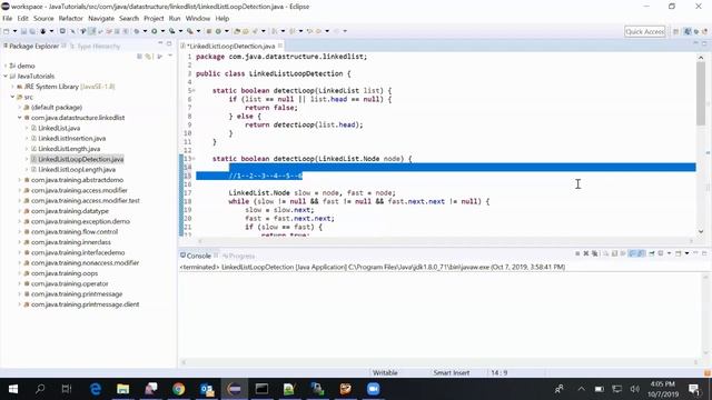 Find the Loop in Linkedlist data structure смотреть онлайн