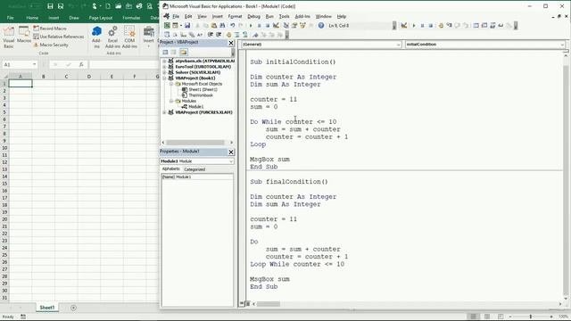 23 ENG VBA Excel Repeating code using a DO WHILE LOOP смотреть онлайн