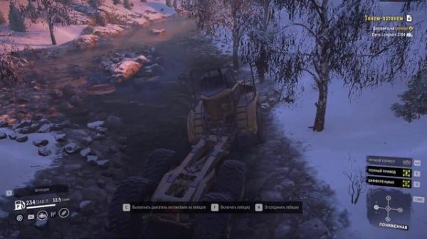 SnowRunner - Прохождение доп. миссии ( Тянем-потянем ) Alaska, USA - Challenging game mode