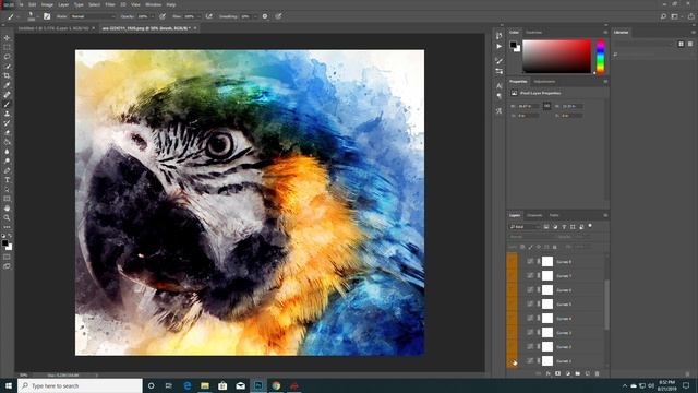 AMAZING WATERCOLOR Photoshop Action - How to use смотреть онлайн